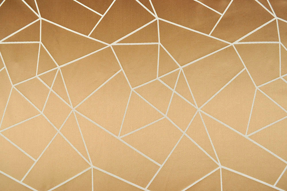 Wende-Dekostoff - New Fashion No. 3 - Goldbraun/Creme