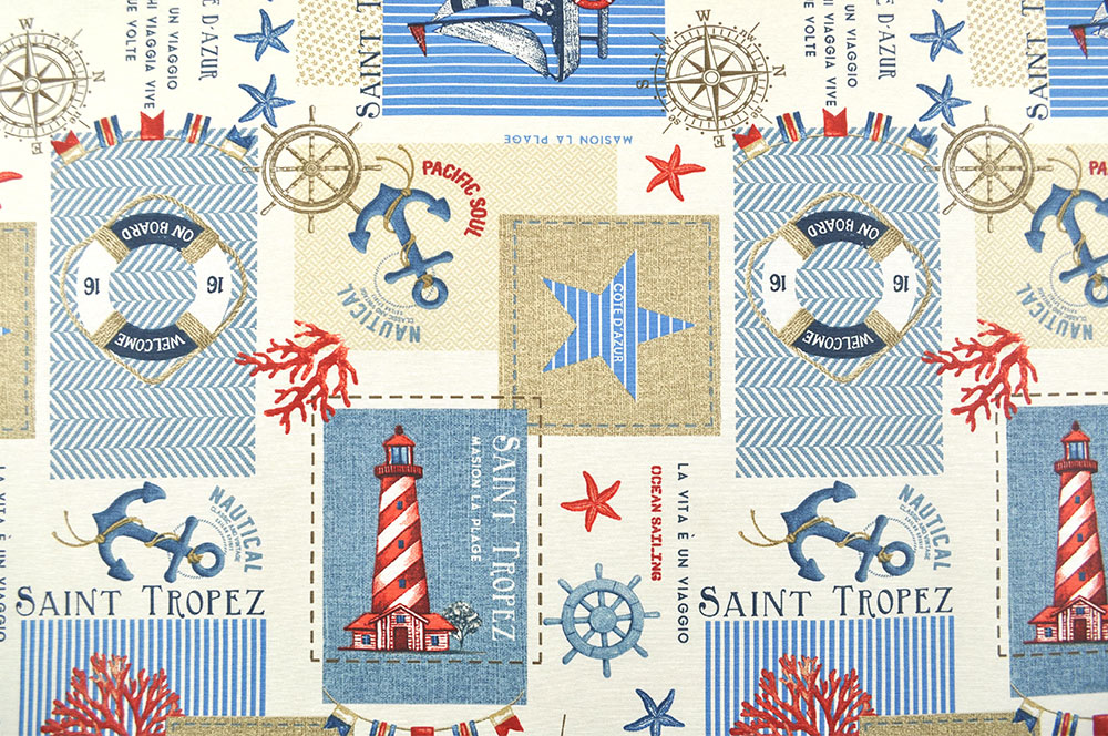 Deko-Outdoorstoff - Saint Tropez Maritim