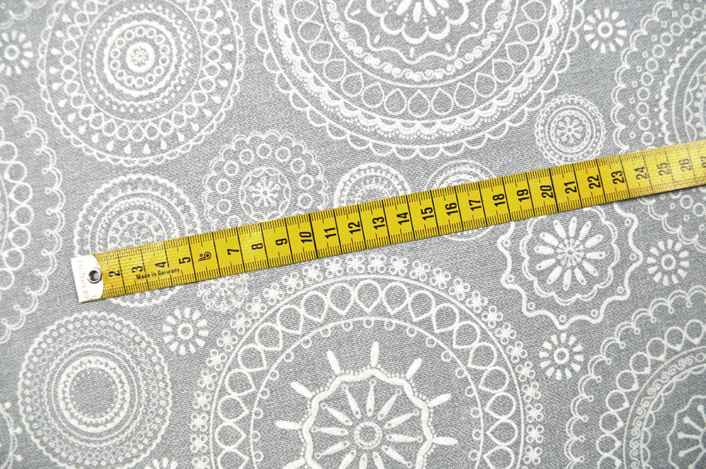 Deko-Outdoorstoff - Mandala Grey