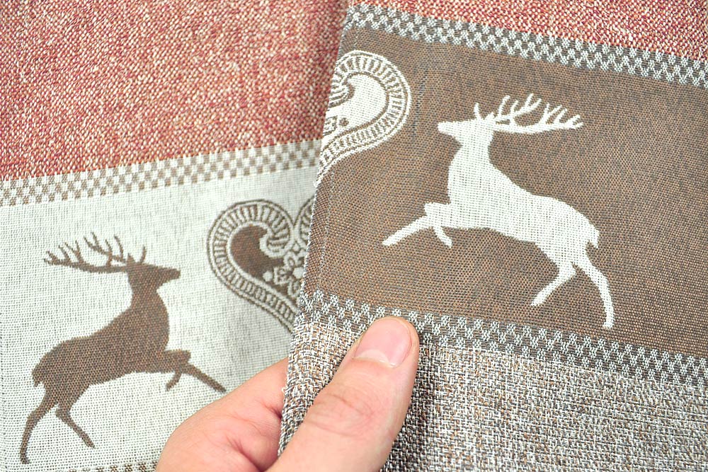 Wende-Jacquard-Dekostoff - Landhausfreude