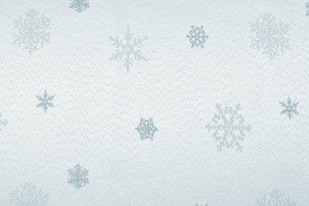 Dekostoff Jacquard - zweiseitig - Schneekristall - Eisblau/Hellblau