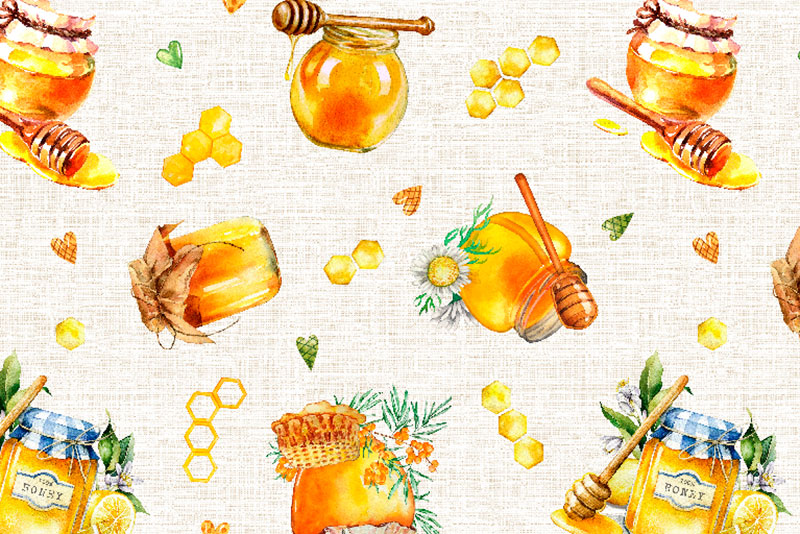 Deko-Outdoorstoff - Honigzeit