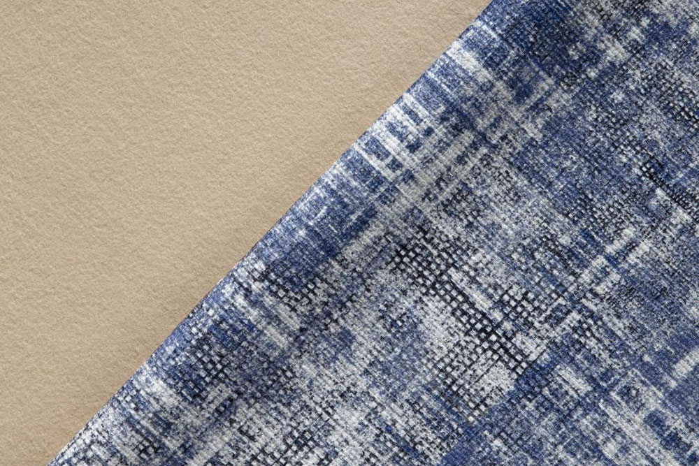 Möbelstoff deluxe - Toledo - Rusty Blue