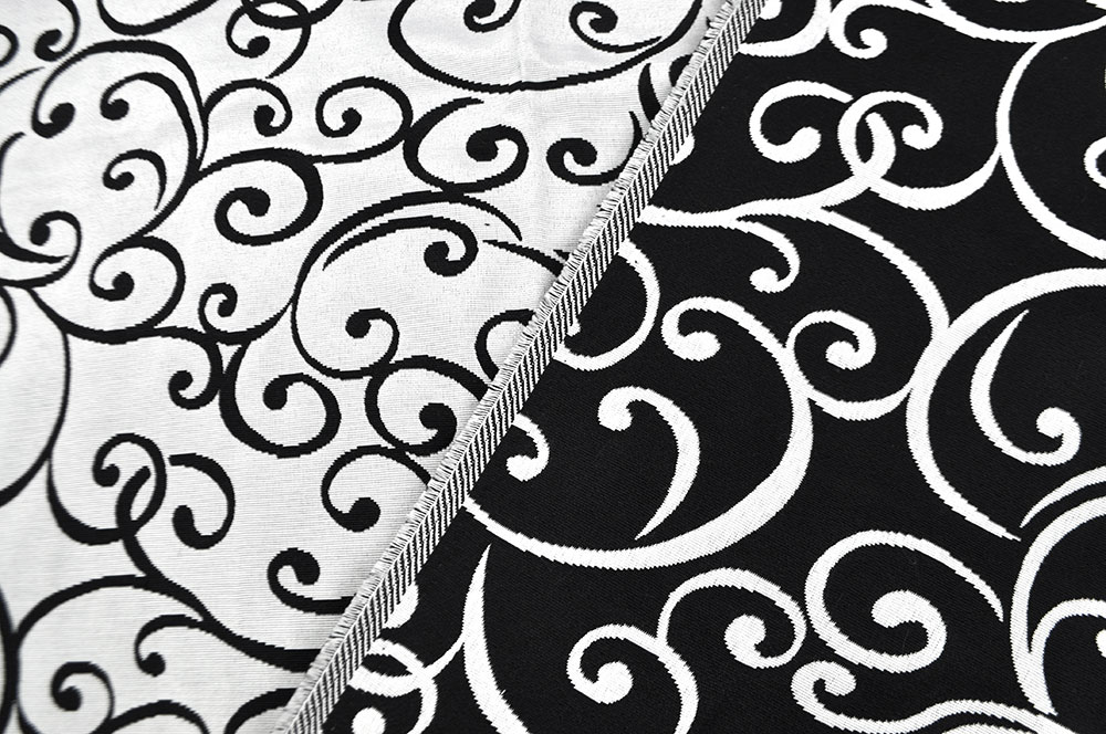 Jacquard-Dekostoff - Tendril Noir