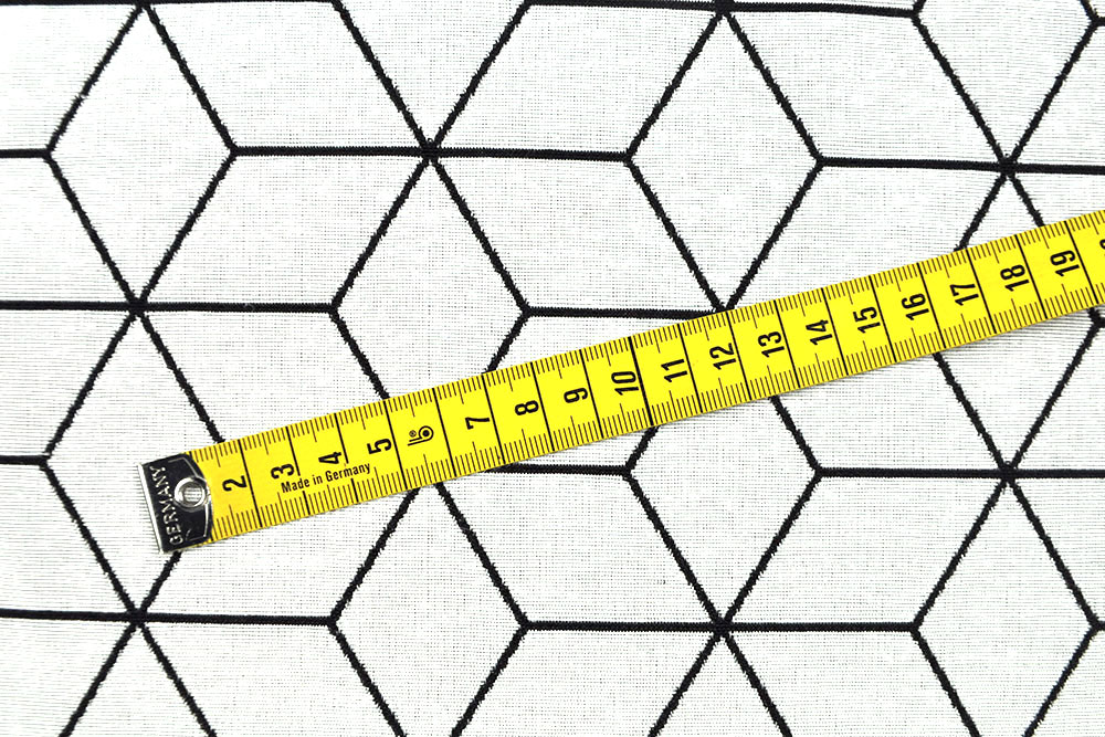 Wende-Jacquard - Cubic - Weiß/Schwarz