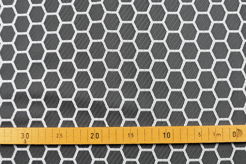 JOOP! - Jacquard Hexagon - Anthrazit/Lichtgrau