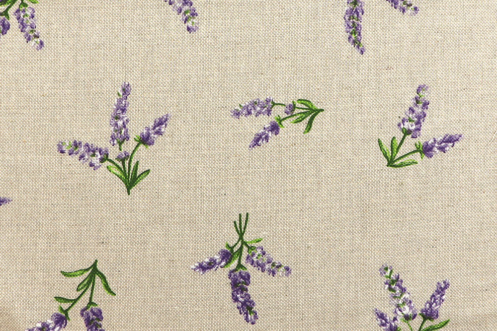 Dekostoff Leinenoptik - Lavendel-Traum