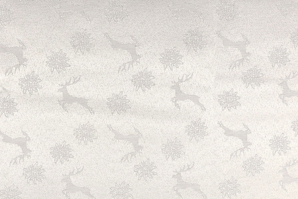 Landhaus-Damast - Hirsch und Edelweiß