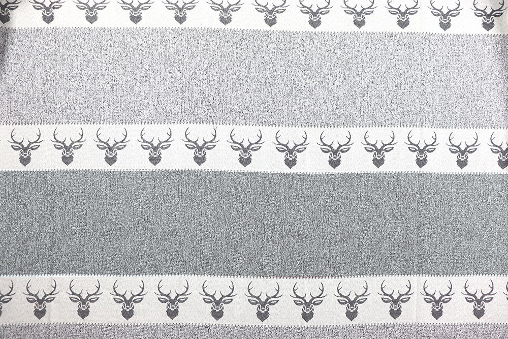 Wende-Jacquard - Hirsch-Streifen