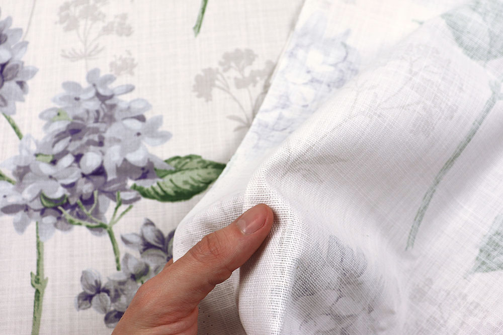 Baumwoll-Dekostoff - Hortensien-Idyll