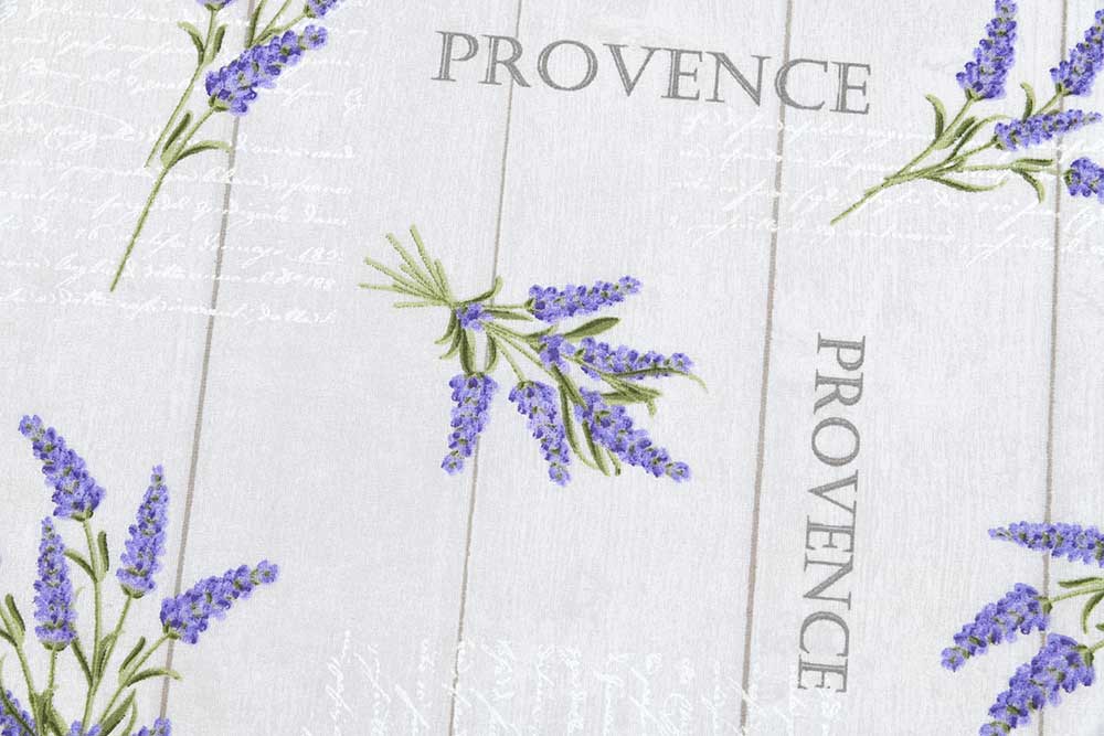 Dekostoff - Lavendel auf Holz