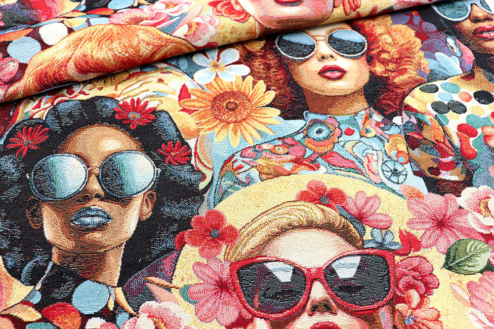 Gobelin-Stoff - Girl Power