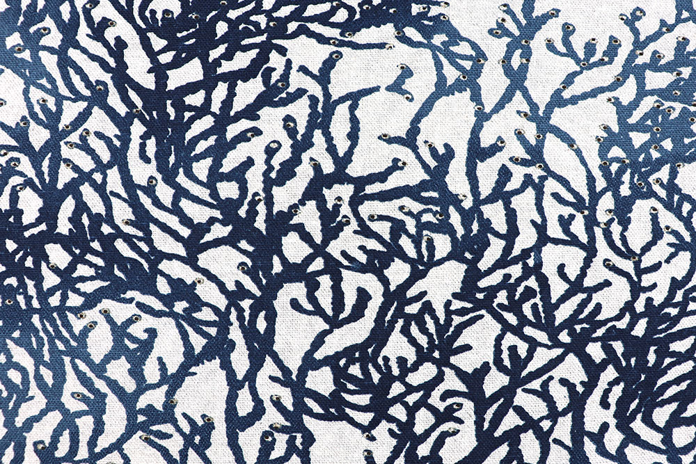 Dekostoff Premium - Korallenriff - Nachtblau