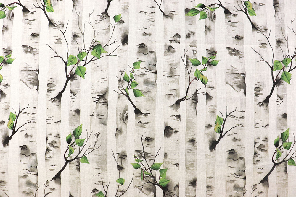 Baumwoll-Dekostoff - Birkenwald