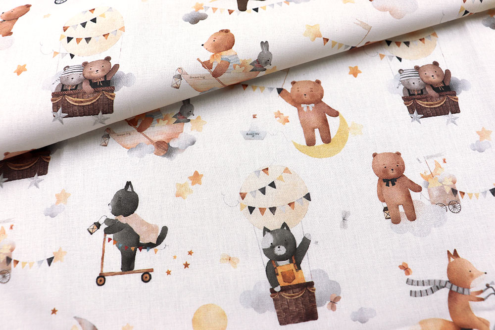 Baumwollstoff - Luna Bär
