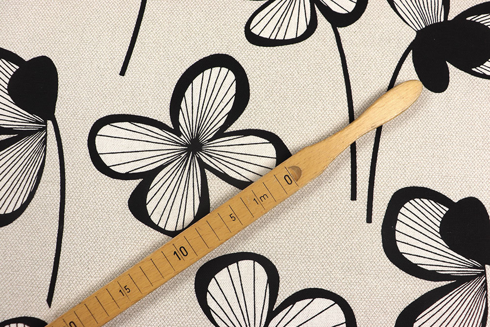 Dekostoff Premium - Black Petal