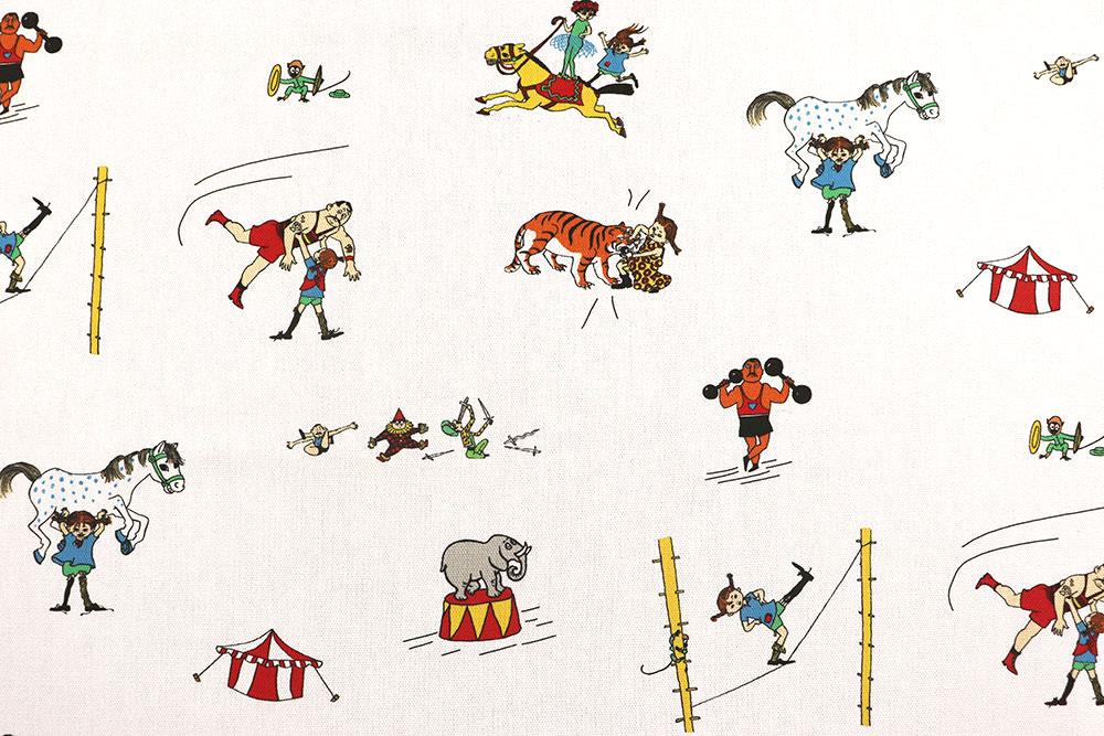 Dekostoff - Pippi im Zirkus