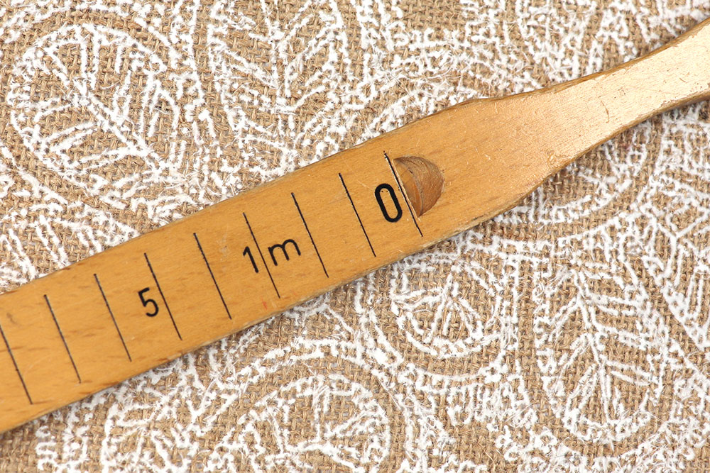 Jute beflockt - Spitze