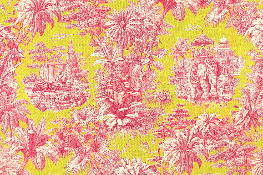 Baumwollstoff - Toile de Jouy - Mayani Rose