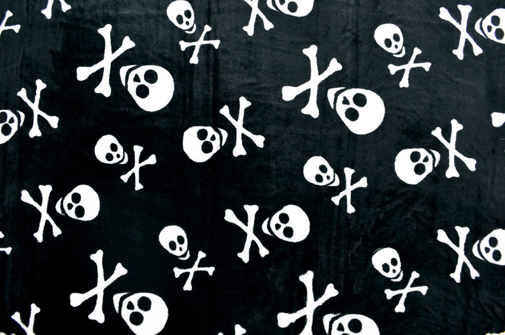 Wellness-Fleece - Totenköpfe