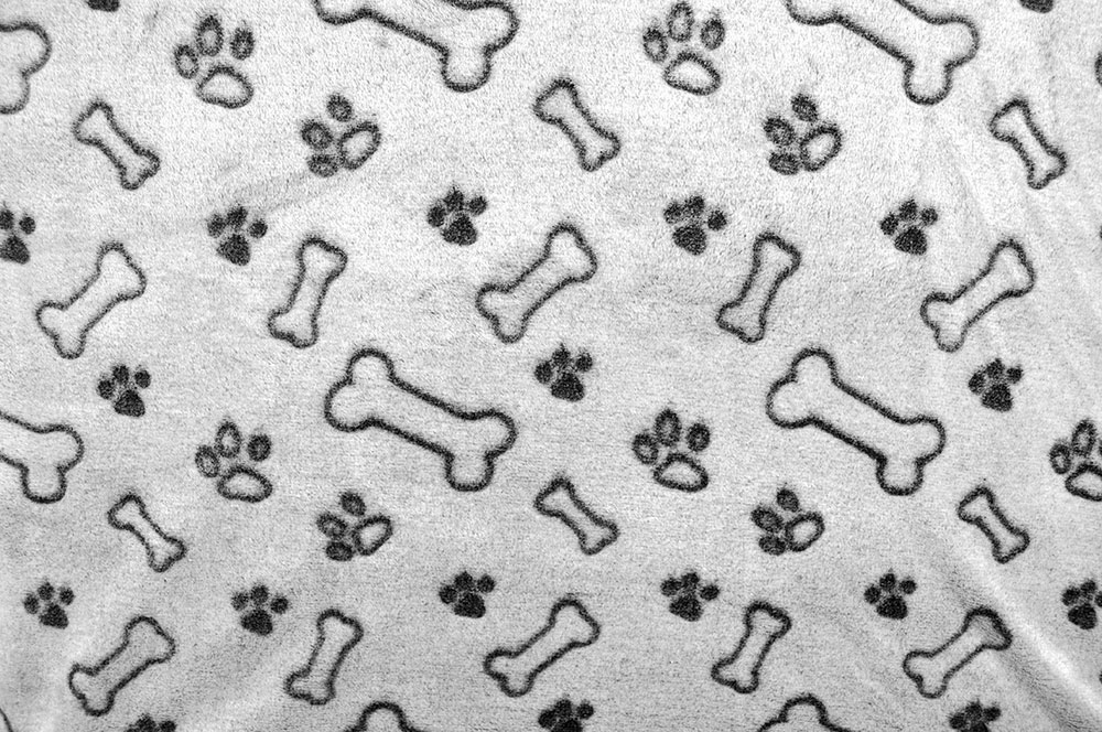 Bella - Fleece Doubleface - Hellgrau/Schwarz