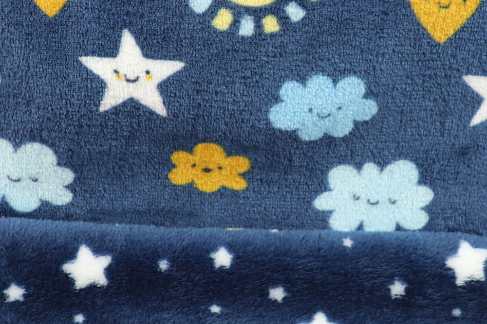 Wende-Wellness-Fleece - Sternenhimmel