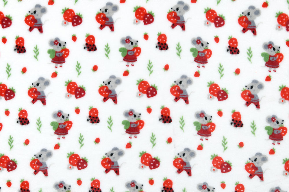 Wellness-Fleece - Erdbeer-Maus