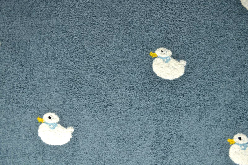 Flausch-Teddy bestickt - Enten