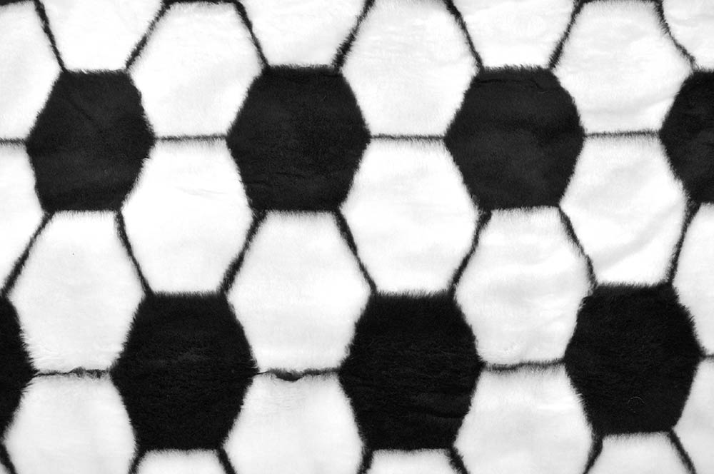 Flausch-Fell Imitat mit Muster