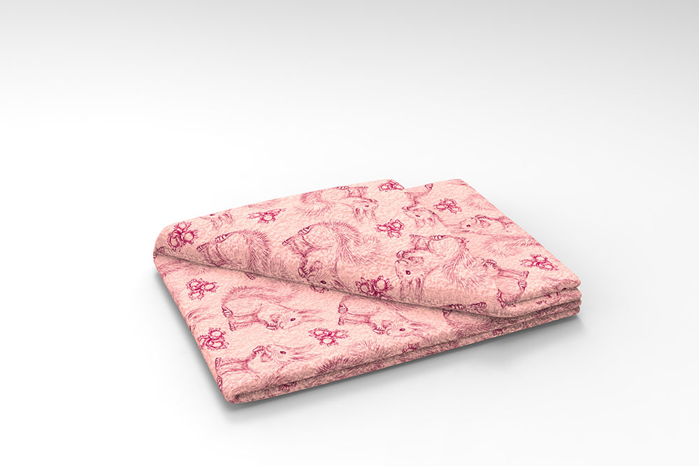 Fleece-Stoff - Eichhörnchen