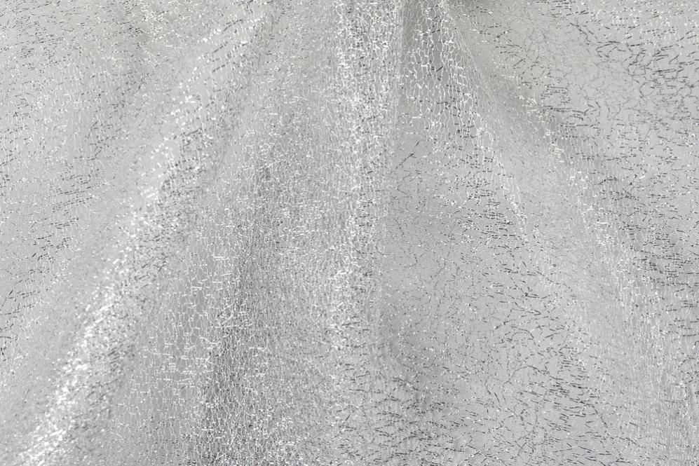 Glitzer Tüll - Silber