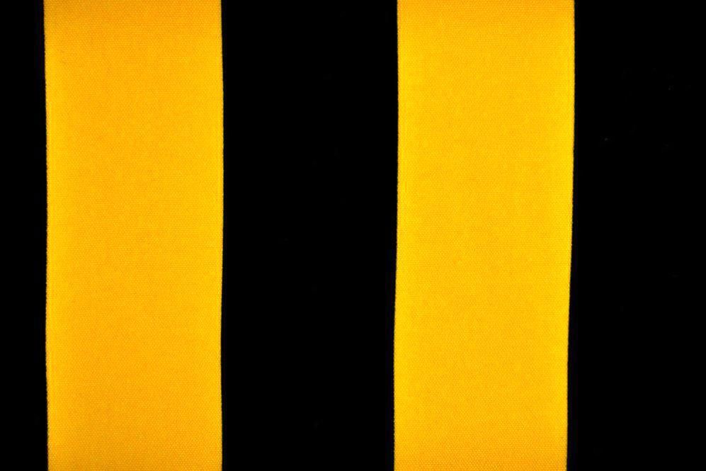Universalstoff Block-Streifen - Schwarz/Gelb