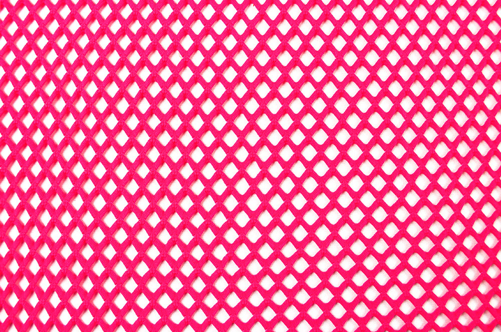Netzstoff - Super-Elastik - Neon-Pink