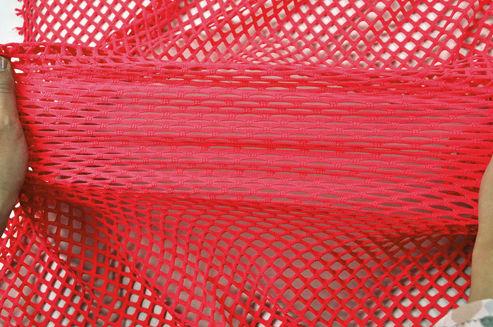 Netzstoff - Super-Elastik - Rot
