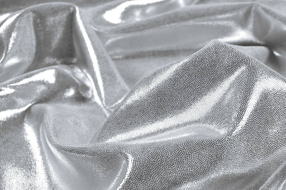 Tanzkleiderstoff Metallic - Silber