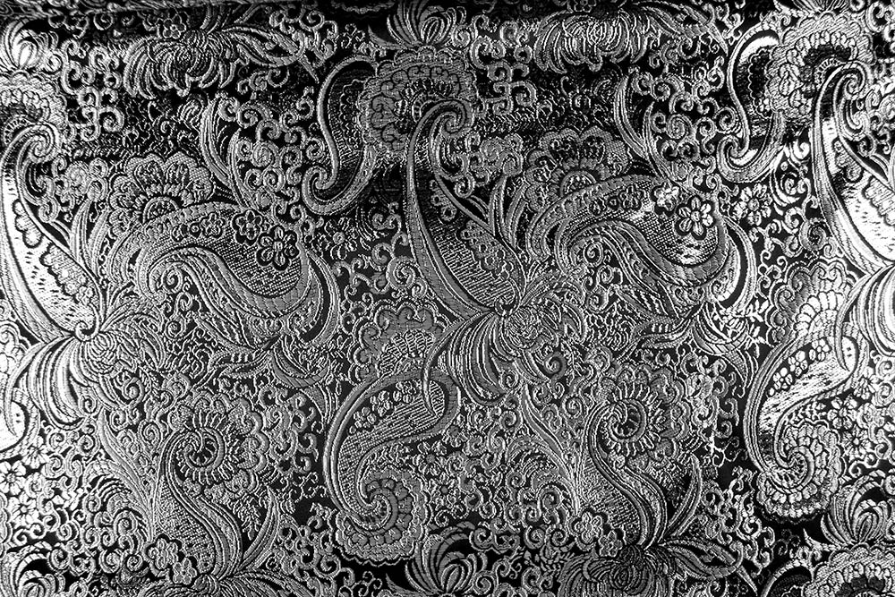Brokat Maharadscha - Schwarz/Silber