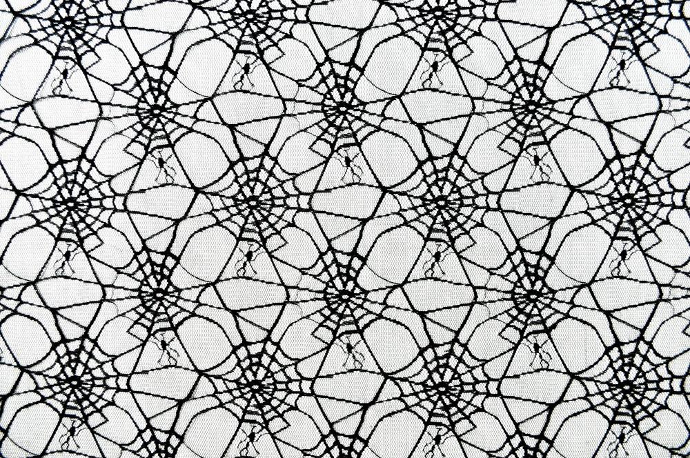 Tüll Spinnennetz - Schwarz