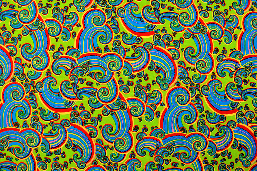 Universalstoff - Fraktal Hippie - Hellgrün