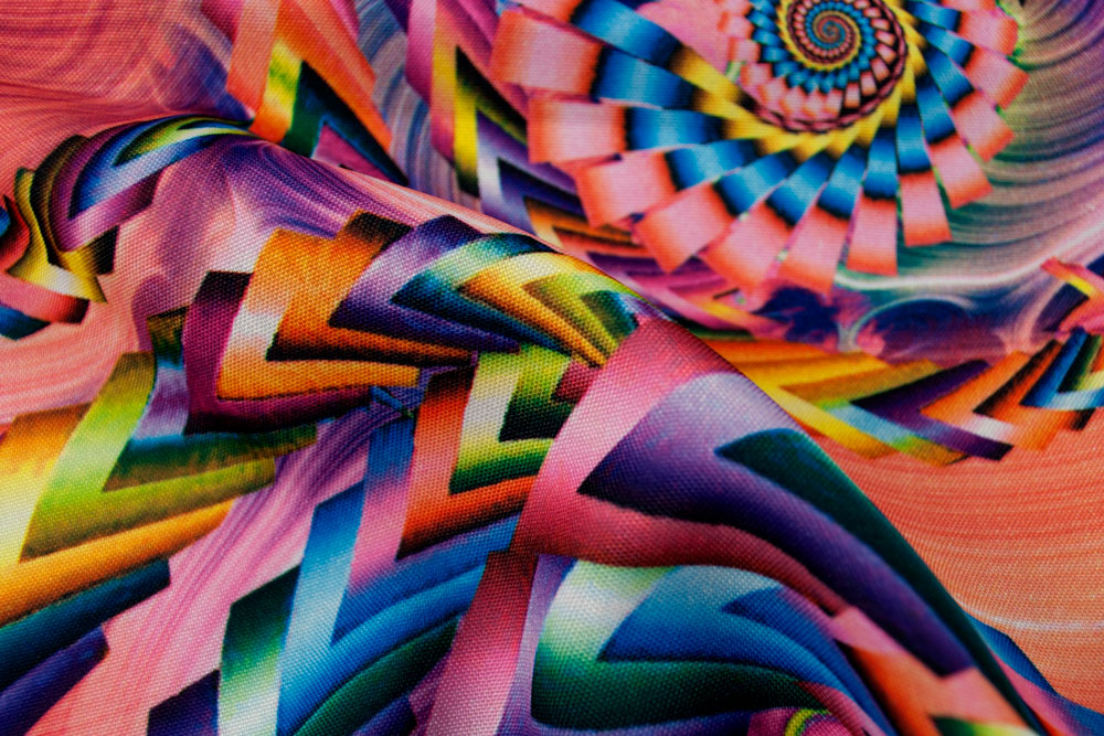 Universal Stoff - Fraktal - Pink