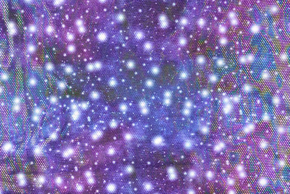 Tanzkleiderstoff Hologramm - Space