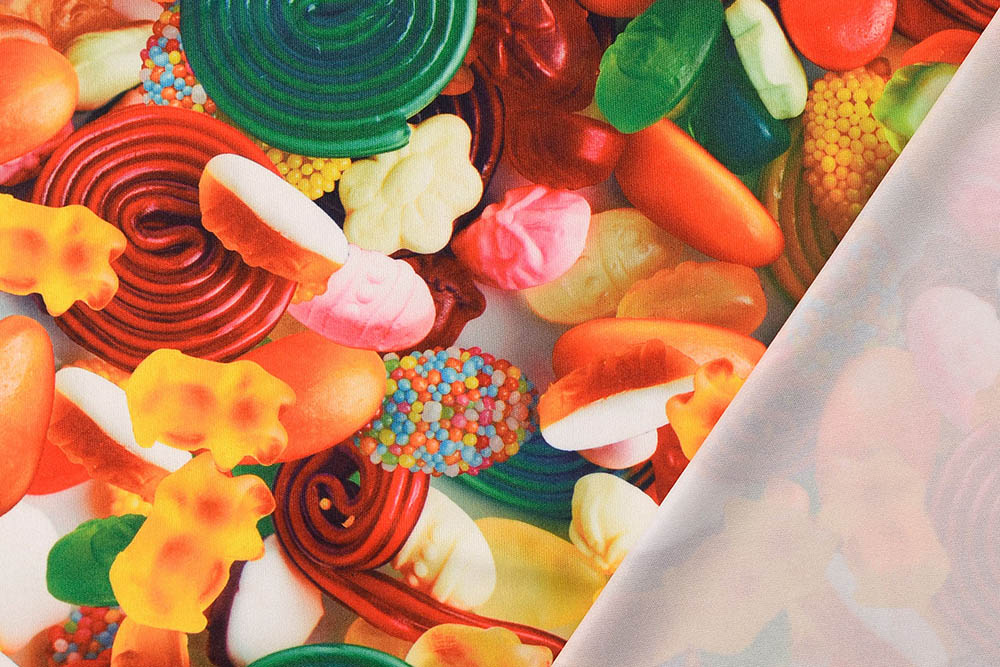 Polyesterjersey - Gummibärchen