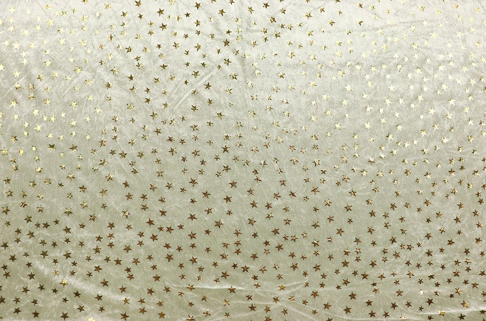 Pannesamt - Glänzende Goldsterne