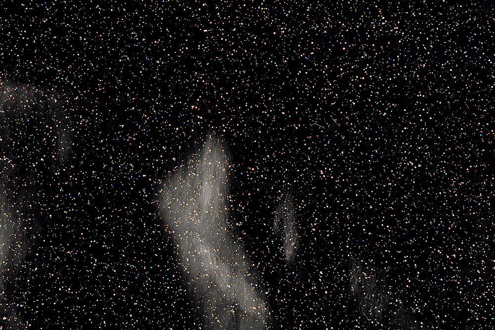 Lackstoff - Black Glitter