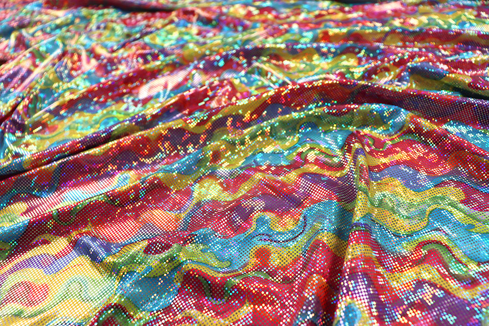 Tanzkleiderstoff Hologramm - Funky Trip
