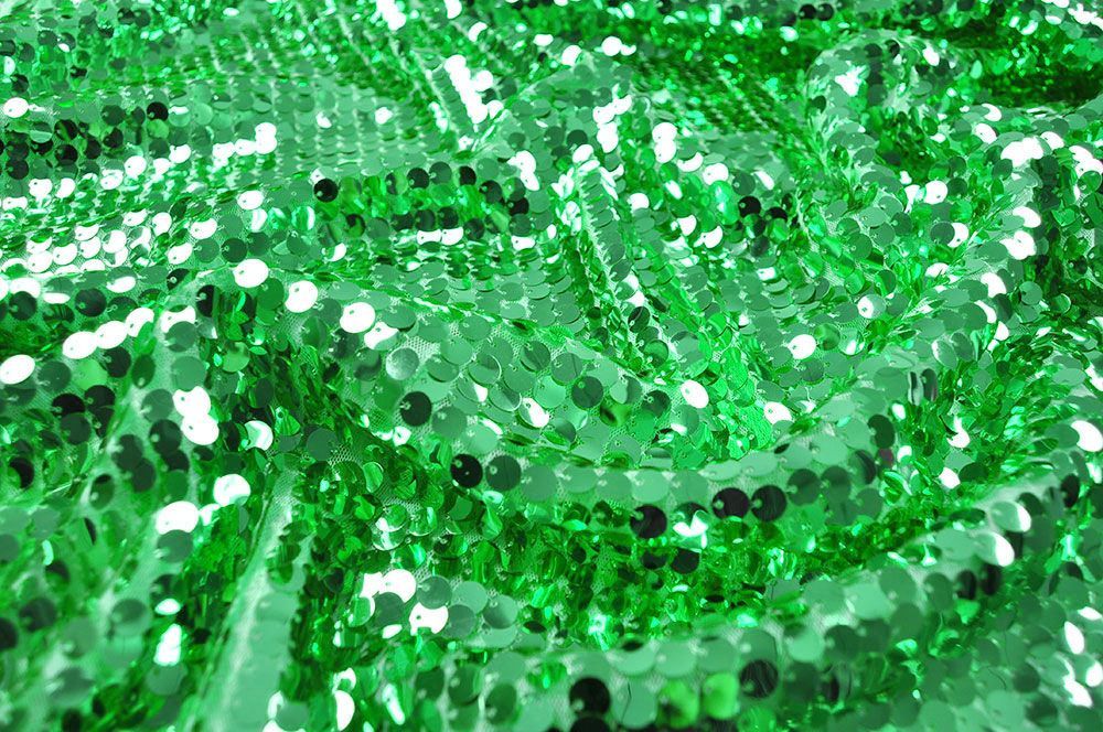 Pailletten-Stoff XL - Grün
