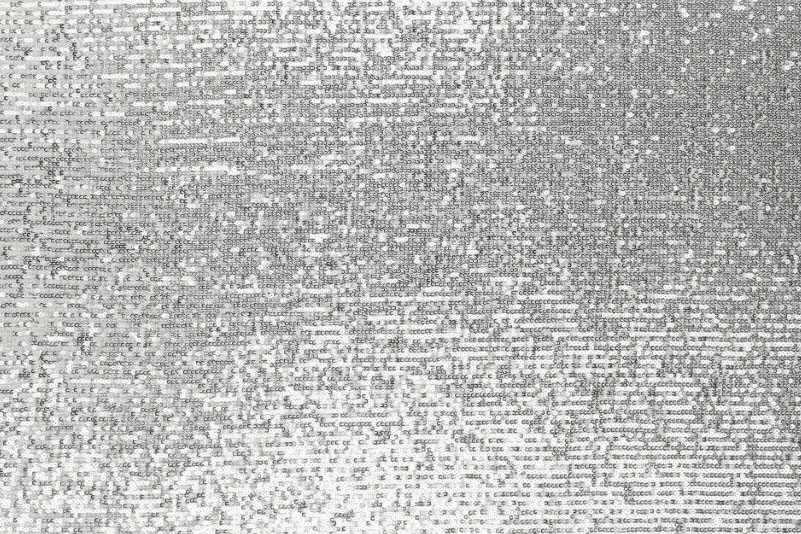 Stretch-Paillettenstoff - Silber