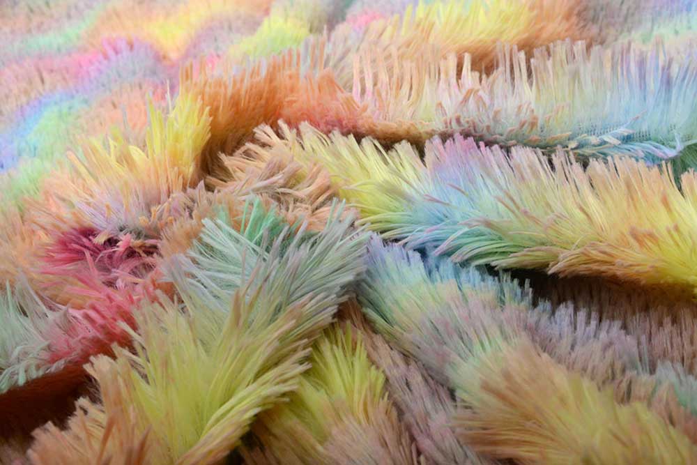 Plüschfell - Unicorn Rainbow