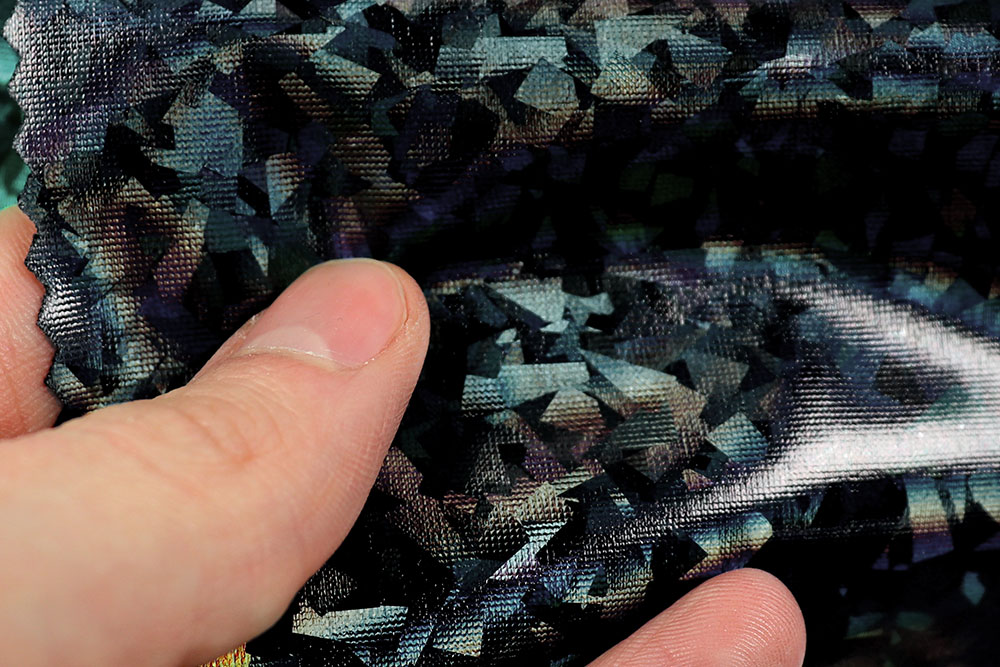Tanzkleiderstoff Hologramm - Black Prisma