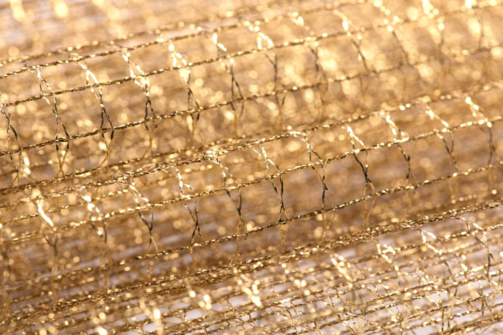 Glitzernetz - Gold