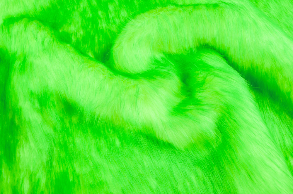 Funky Neon-Fellimitat - Hellgrün